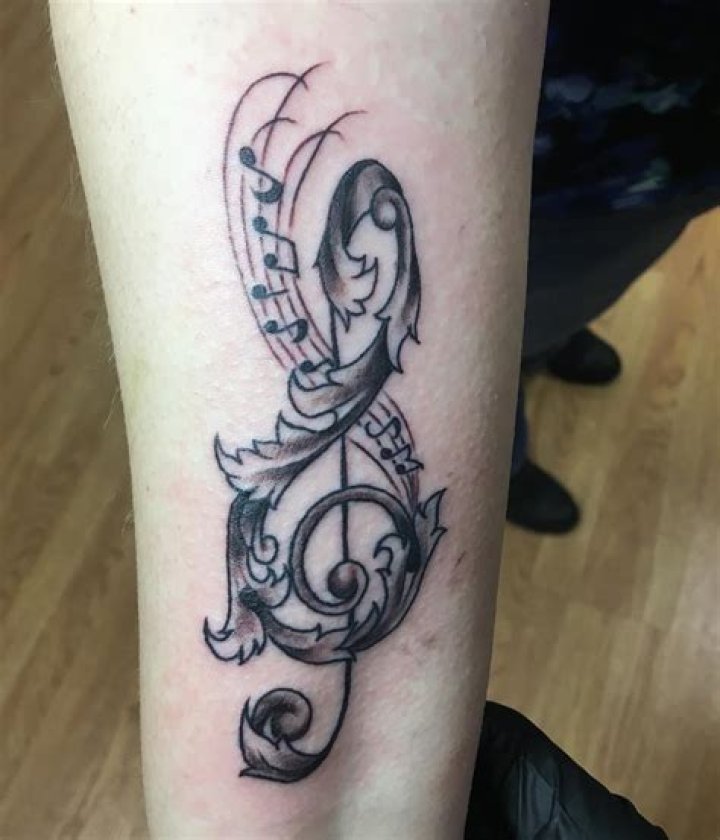 75+ Lovely Music Note Tattoo Ideas For Those Who Is In Love With Music