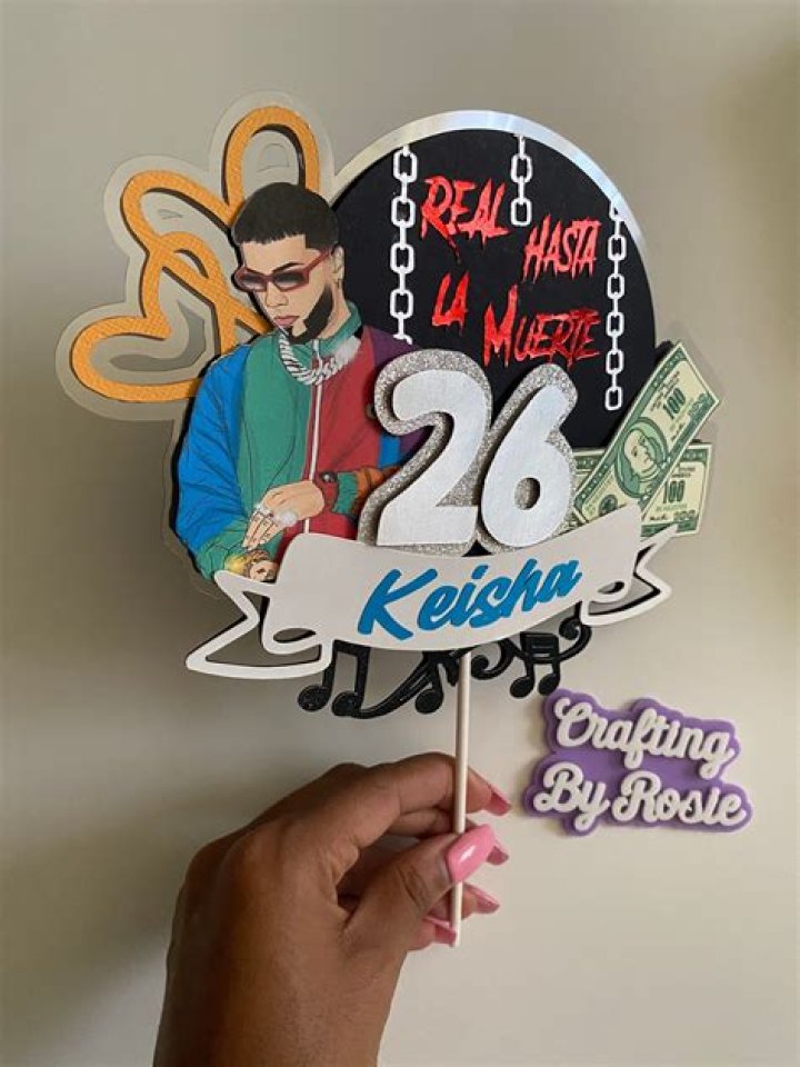 Anuel AA Party Decor Rapper Cake Topper Music Cake Topper Etsy