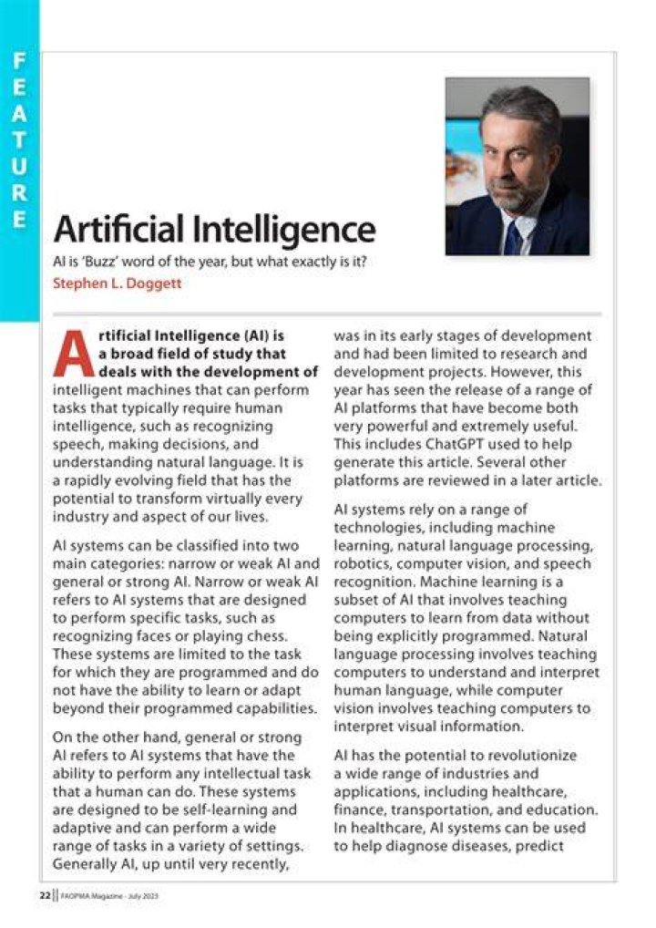 Artificial Intelligence Article Copywriter Online Applications