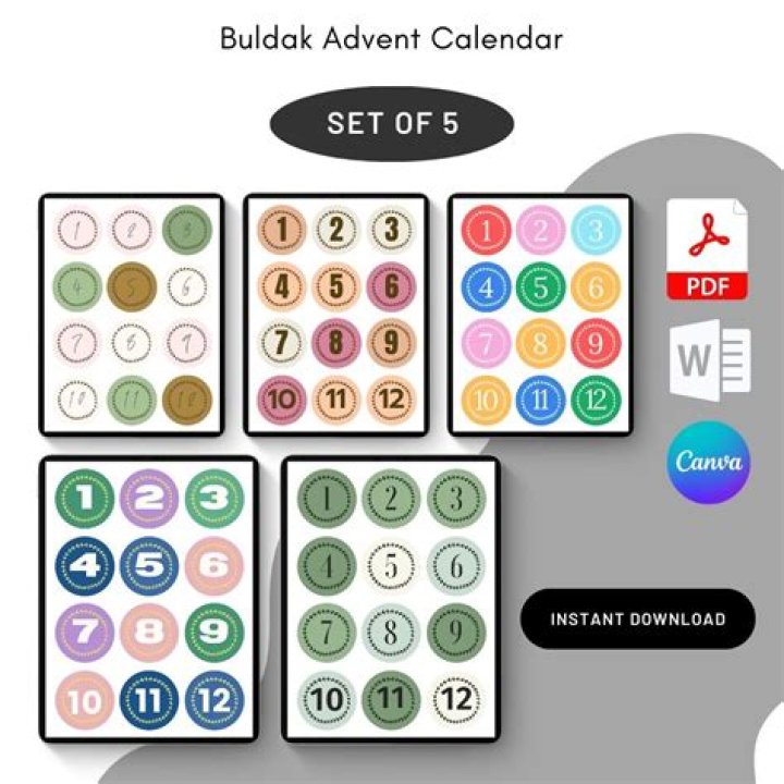 Buldak Advent Calendar Printable Word Searches My XXX Hot Girl