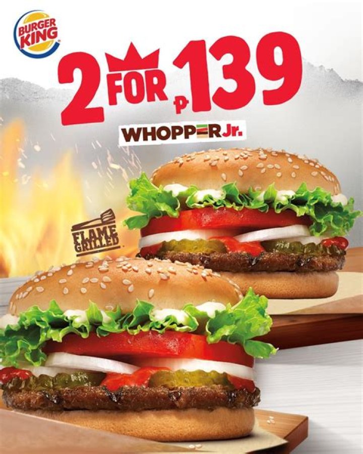Burger King 2 for P139 Promo until Dec 31, 2018 Proud Kuripot