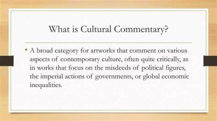 Cultural Commentary, Gscsix