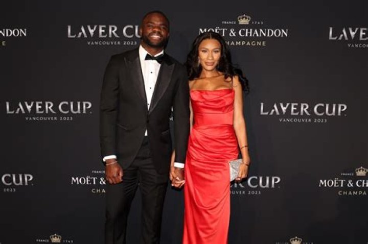 Frances Tiafoe and Ayan Bloomfield arrive at Tom Ford fashion show on... News Photo Getty Images