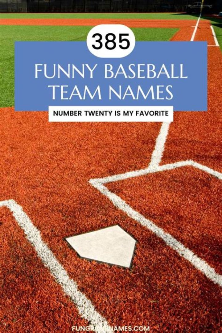 Funny Baseball Team Names List Funny PNG