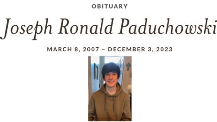Joseph Paduchowski, A 16 Year Old Michigan Missing Boy Found Dead