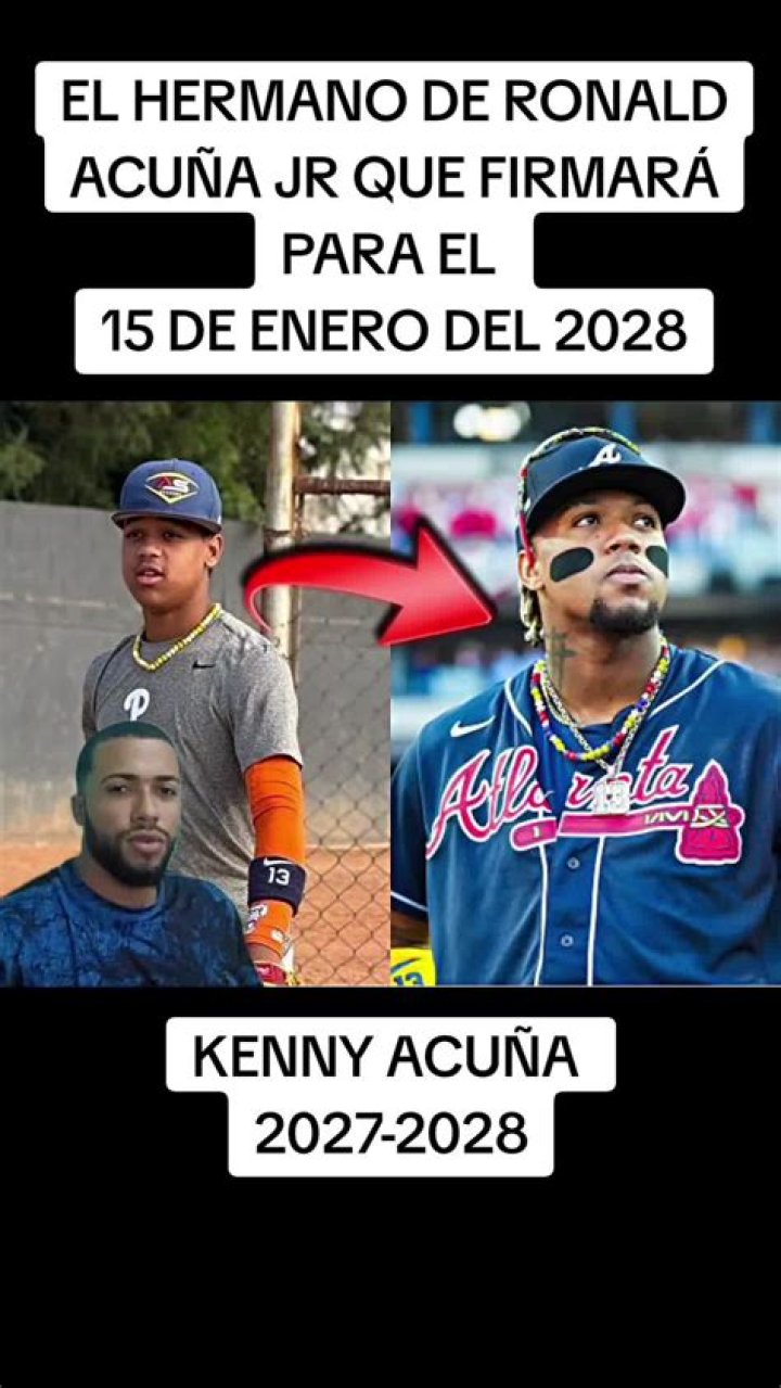 Kenny Acu&ntilde;a, hermano de Ronald, con 12 a&ntilde;os Acuerda con Los Filis. MLB beisbol baseball YouTube