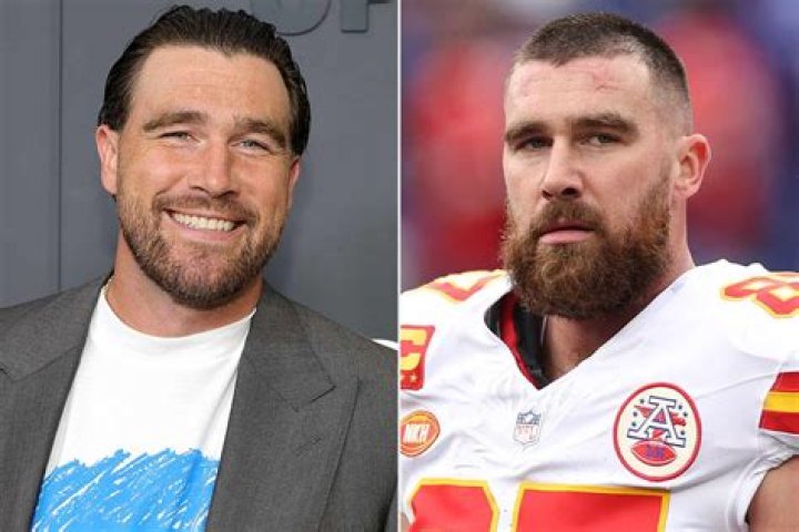 Travis Kelce With Hair / + during the fourth quarter at arrowhead
